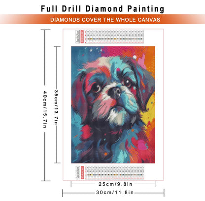 DiamondPainting30x40cm-Hunddetalj
