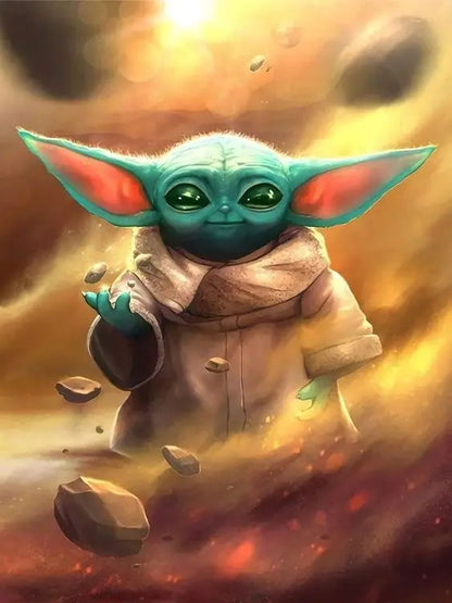 Diamond Painting 30x40 cm | Star Wars Grogu Yoda